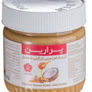 پرارین کره بادام زمینی نارگیلی با عسل