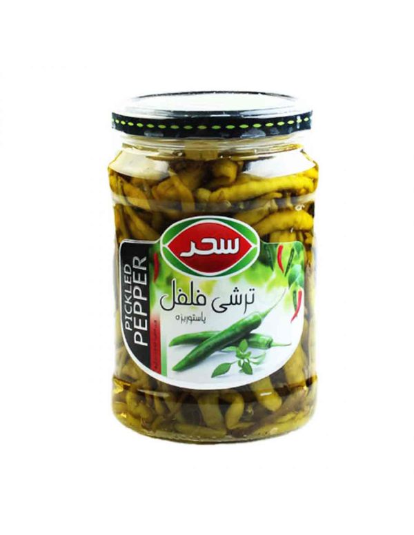 سحر ترشی فلفل سوزنی شیشه 600 گرم - تصویر 1