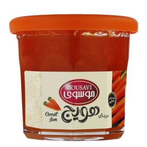 موسوی مربای هویج 320گرمی شیشه ای